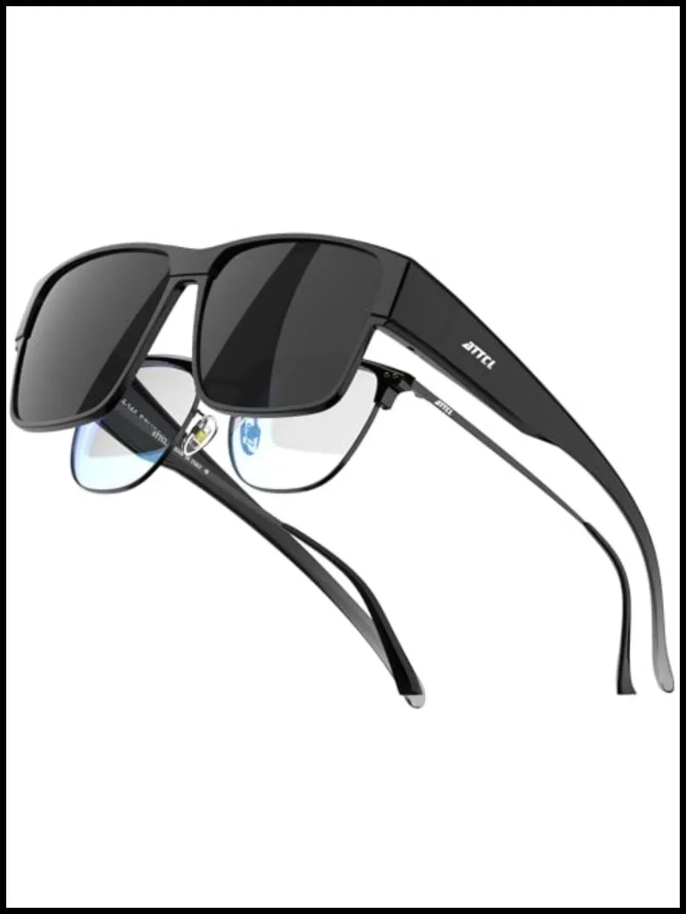 Oversized Polarized Fit Over Sunglasses UV400 TR90 Frame Driving Fishing